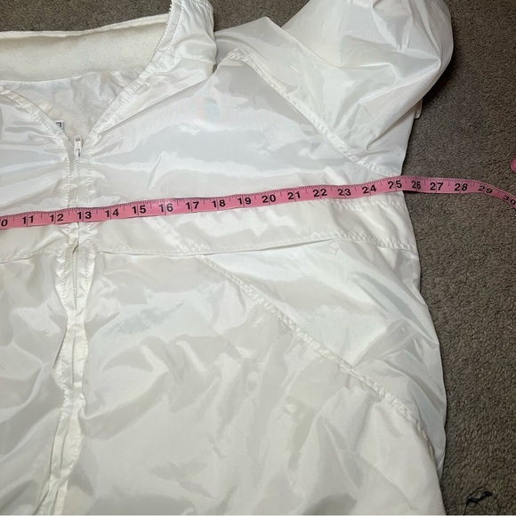 Vintage 1980s CS Classic Windbreaker Hooded Jacket Size X-Large White - Picture 7 of 8